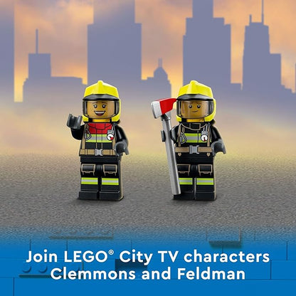 LEGO City Fire Brigade 60321 Building Set with Toy Fire Truck and Five Minifigures. Pretend Play Fire Engine Toy for Kids Boys and Girls Ages 7+