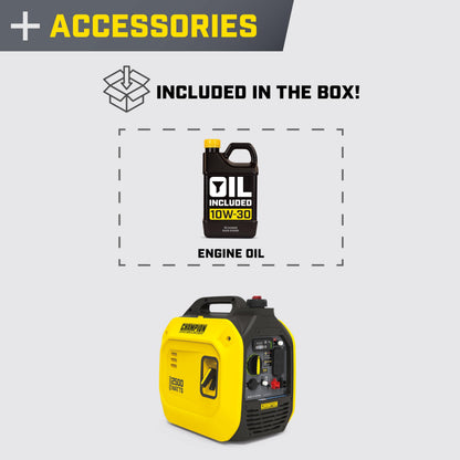 Champion Power Equipment 2500-Watt Ultralight Portable Inverter Generator with Quiet Technology and Free 3-Year Warranty