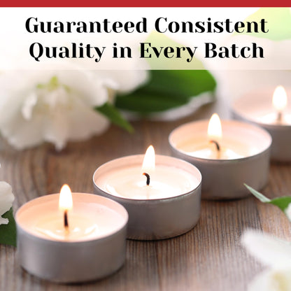 Tea Light Candles in Metal Cups - 6 Hours Clean, Long Burning White Unscented - 520 Candles - Bulk for Romantic Dinner, Wedding, Spa & Hotels by PARNOO