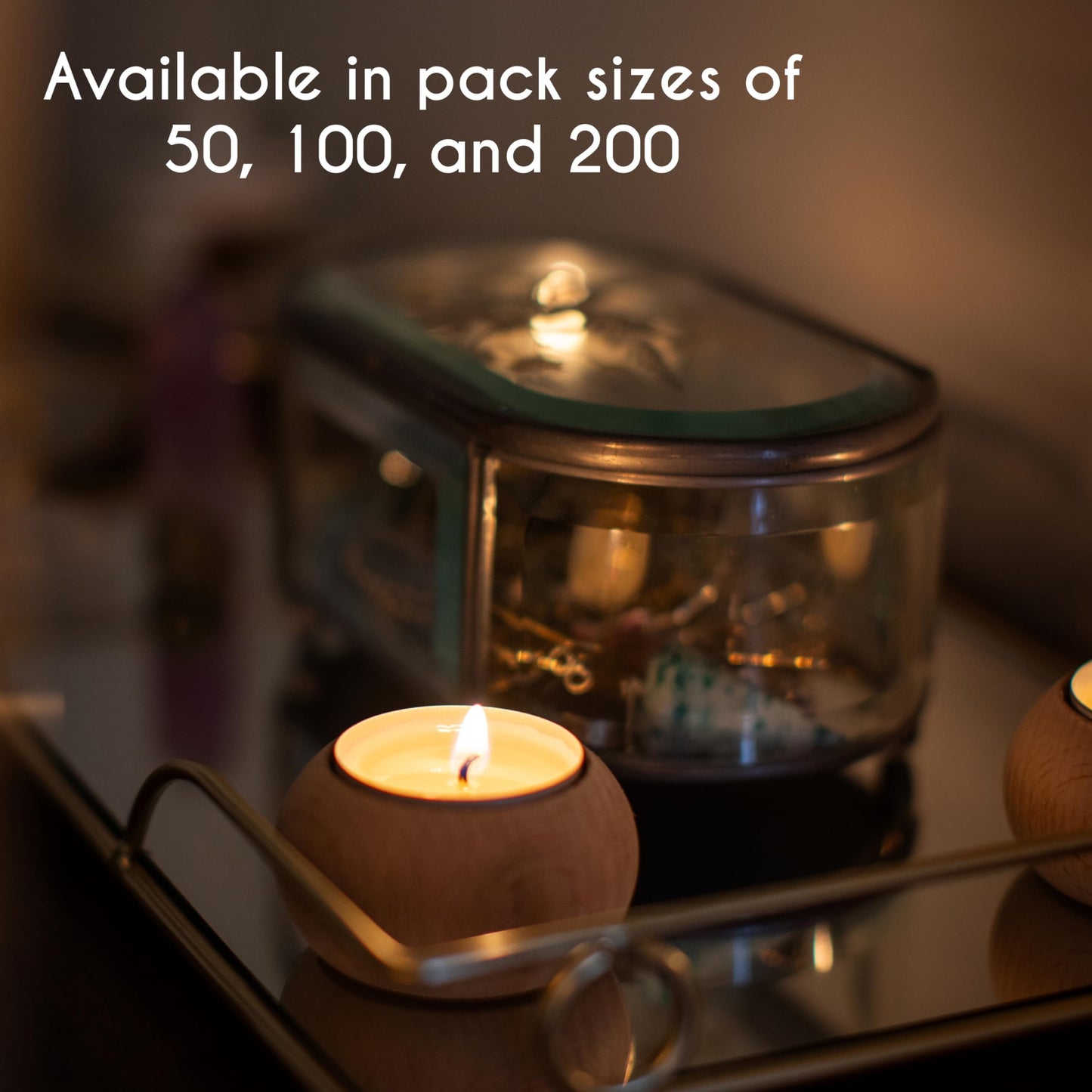 Stonebriar 300 Pack Unscented 8 Hour Extended Burn Time Tea Light Candles