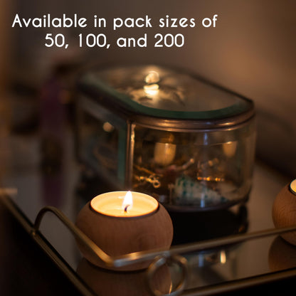 Stonebriar 300 Pack Unscented 8 Hour Extended Burn Time Tea Light Candles