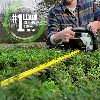 EGO POWER+ Hedge Trimmer Cordless, Electric Hedge Trimmer 24", Includes 56V 2.5Ah Battery and Charger - HT2411