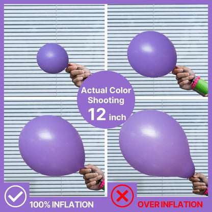 PartyWoo Purple Balloons 100 pcs 5 Inch Purple Latex Balloons for Birthday Baby Shower Anniversary Engagement Wedding Princess Bachelorette Bridal Shower Butterfly Party Decorations Purple-Y15