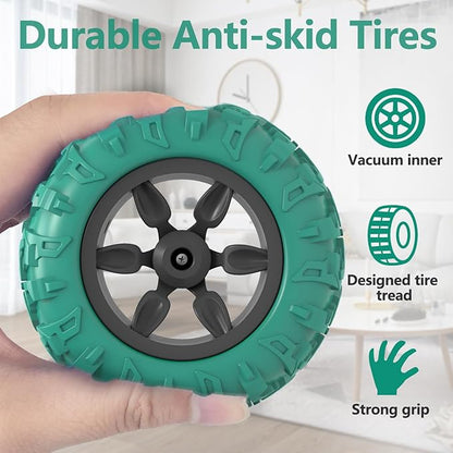 Remote Control Car RC Stunt Cars Double Sided 360° Rolling Rotating Rotation Rechargeable Car Toy for 6 7 8-12 Year Old Boy Kids Birthday Xmas Gift Green
