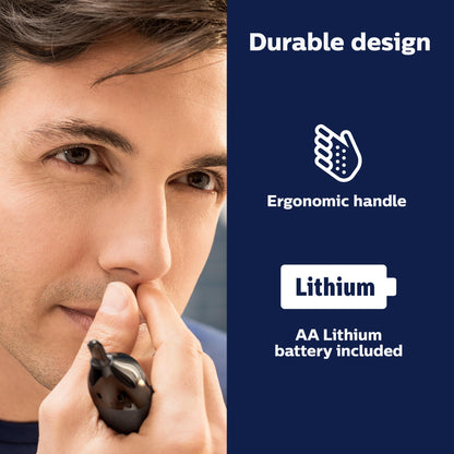 Philips Norelco Body Groomer 7000 Series, Men's Whole Body Groomer, Contour-Following 2D Flexing Head, Triple Protect Shave System & Intimate Body Hair Trimmer, 100% Showerproof, BG7480/50