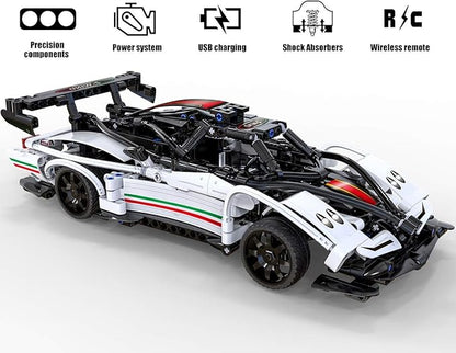 STEM Buidling Toys for 6 7 8 9 10 11 12 + Year Old Boys Girls Gifts Remote Control Car Toy Building Sets RC Race Model Cars Building KitsLearning Toys Best Birthday for Kids (457PCS)