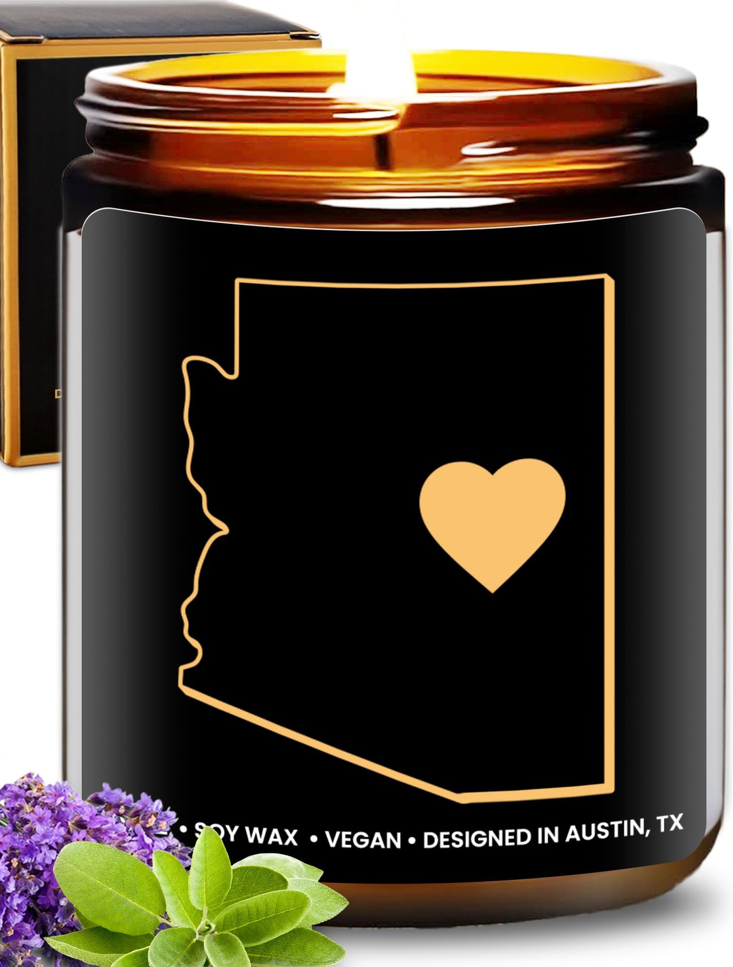 Arizona Candle, Unique Arizona Themed Gifts for Men and Women, Best State Souvenir Gifts for Moving Away, Thoughtful Home Sick Presents, Ideal for Birthday, Christmas, Graduation, Gift Ready