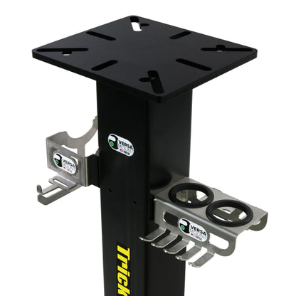 Trick-Tools Versa-Mount Heavy-Duty Mobile Mobile Vise and Bench Grinder Stand with Accessory Hangers, Made in the USA