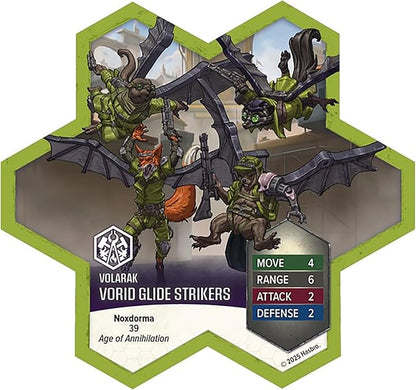Renegade Game Studios Heroscape Age of Annihilation: Wing Commander Tuck Harrigan &amp Vorid Glidestrikers Army Expansion Board Game Miniatures