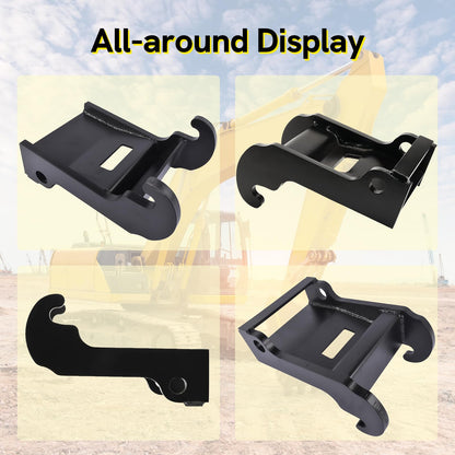 Jeonz X-Change Coupler Bracket for Bobcat Mini Excavator Attachments, Quick Attach Bucket Mount, Black Hardened Steel, Durable and Corrosion-Resistant, Fits Bobcat E-Series Models.