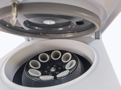 TD4C Digital Bench-Top Centrifuge with Brushless Motor: Ultra-Quiet, Adjustable Speed & Timer, 100-4000rpm (Max 2200xg), 8X(10-15) ml Tubes for Laboratory, Medical Research, Beauty