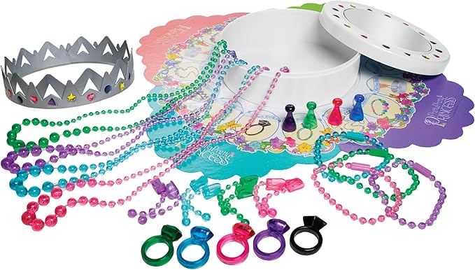 Winning Moves Deluxe Pretty Pretty Princess Game Majestic Edition with Original Components and 1990's Artwork Games USA a Delightful Jewelry Dress-Up Game for 2-4 Players Ages 5+