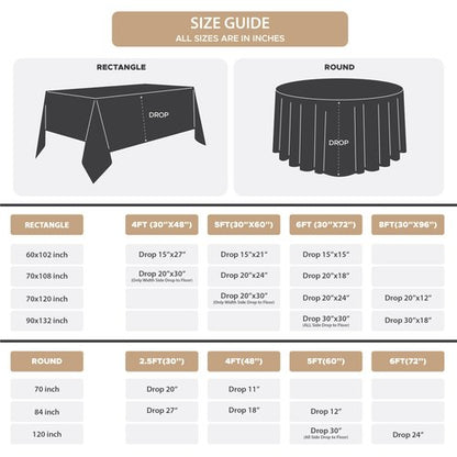 Fitable 8 Pack Round Tablecloths: Stain Resistant Wrinkle Free Circle Table Clothes, Washable Reusable Polyester Table Covers for Wedding Party Birthday Banquet Reception(Burgundy, 120 Inch)