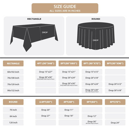 Fitable 8 Pack Round Tablecloths: Stain Resistant Wrinkle Free Circle Table Clothes, Washable Reusable Polyester Table Covers for Wedding Party Birthday Banquet Reception(Ivory, 84 Inch)