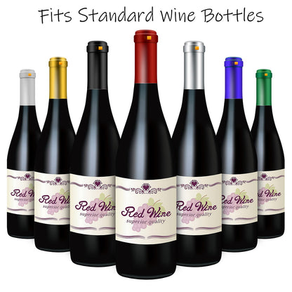 BGMAXimum PVC Heat Shrink Capsules 120 Count Matte Black Wine Shrink Wrap Sleeves Caps Clear Bottle Corks Capsules for Professional, Wine Making Cellars and Home Use