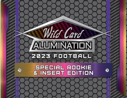 2023 Wild Card Alumination Special Rookie &amp Insert Edition Football Hobby Box 6 Encased Trading Cards Per Box