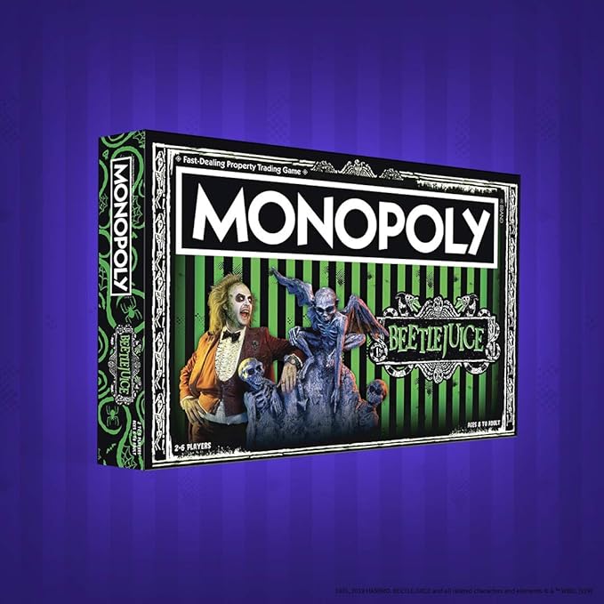 Monopoly Beetlejuice Board Game | Based on The 80’s Fantasy Film Beetlejuice | Officially Licensed Beetlejuice Merchandise | Themed Classic Monopoly Game