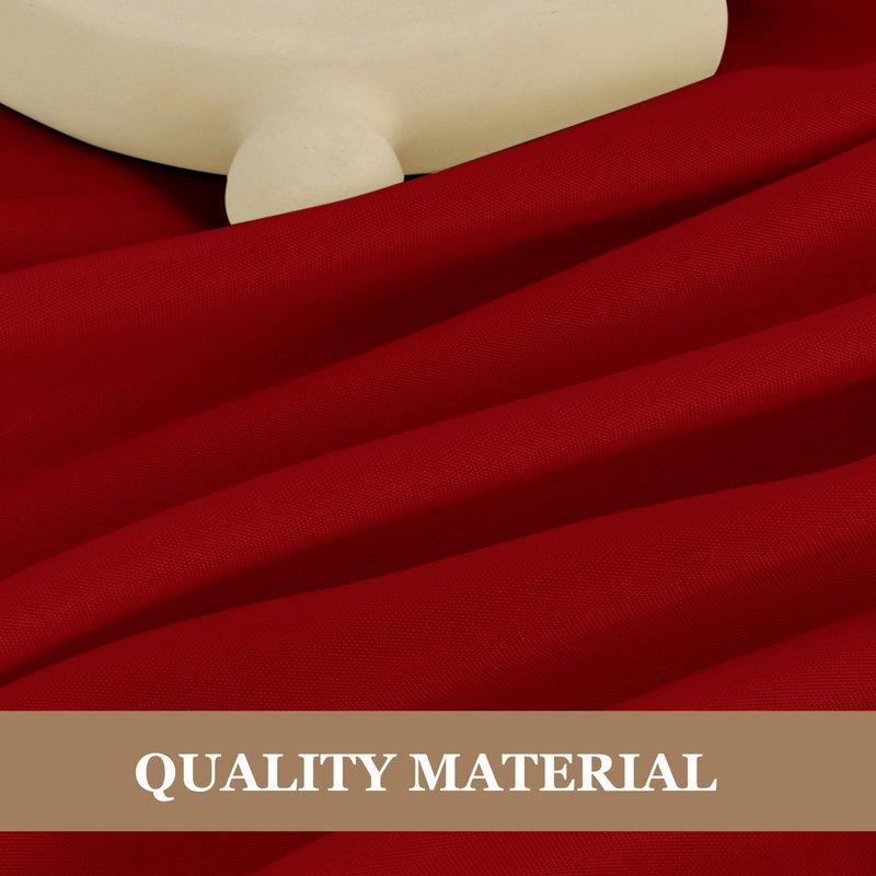 Fitable 6 Pack Red Tablecloths for Round Tables - 108 Inches in Diameter - Stain Resistant and Washable Table Clothes, Polyester Fabric Table Covers for Wedding, Party, Banquet, Formal Events