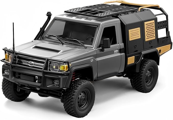 MN82S RC Rock Crawler 2.4Ghz Toyota Remote Control Truck 4WD 2 Speeds Switch RC Crawler Off-Road Pick-up with 2 Upgraded 1200mah Battery 1/12 Scale Trucks (with Gift)