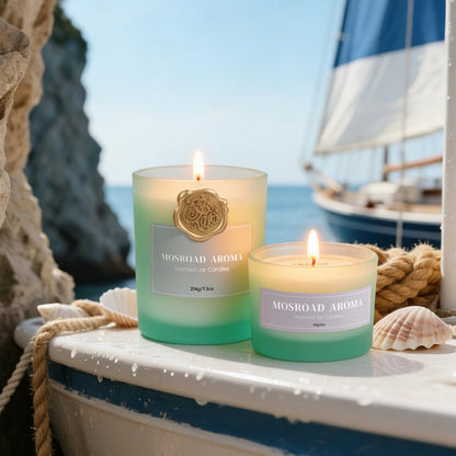 California Coast Candle Set - 2 Packs, Ocean Breeze Scented Jar Candles for Home Fragrance, Beach Scented Soy Wax Luxury Candles for Air Freshening, Vacation Scent & Refreshing Housewarming Gift