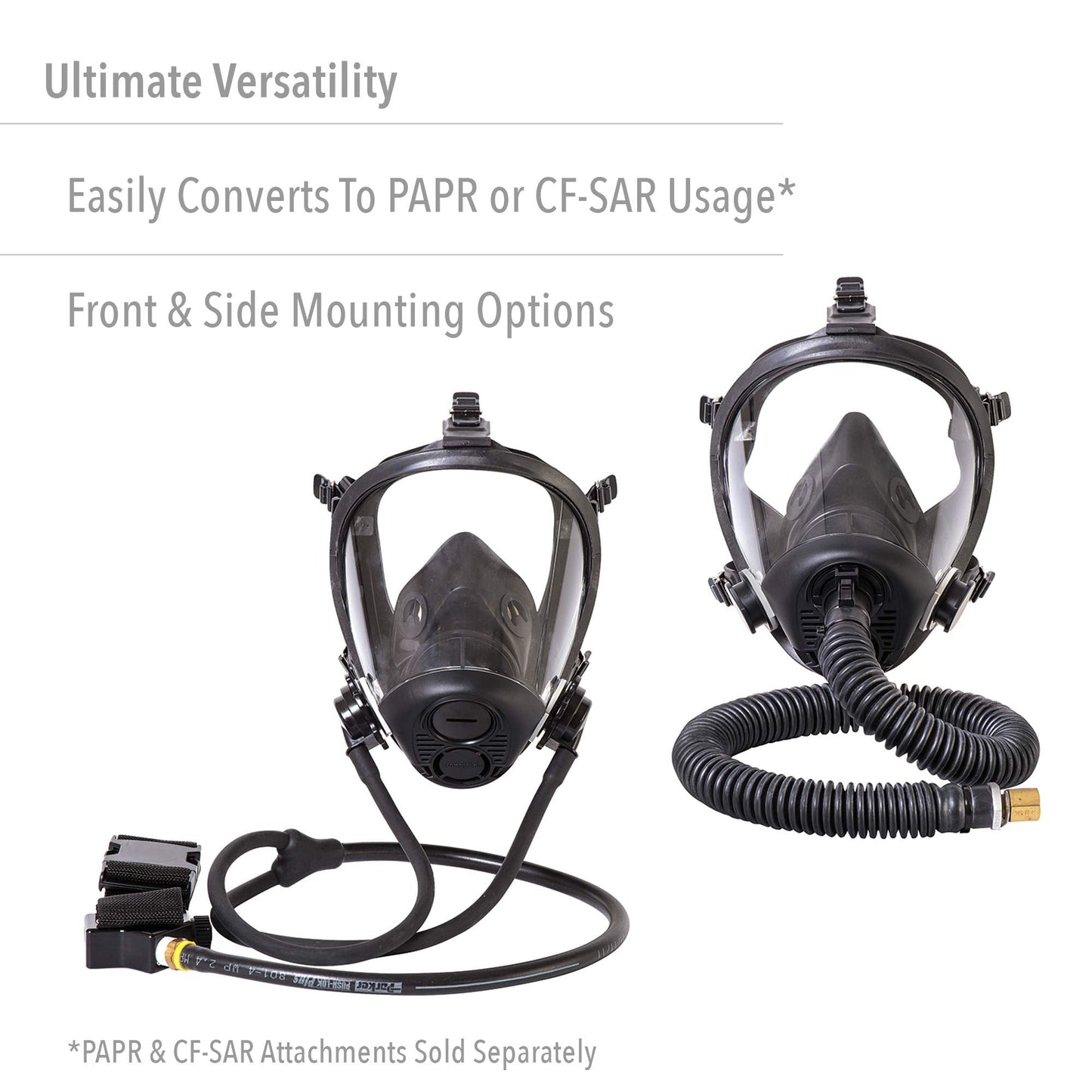 Honeywell North RU6500 Series Full Face Respirator with 5-Point Head Strap, Large (RU65001L)