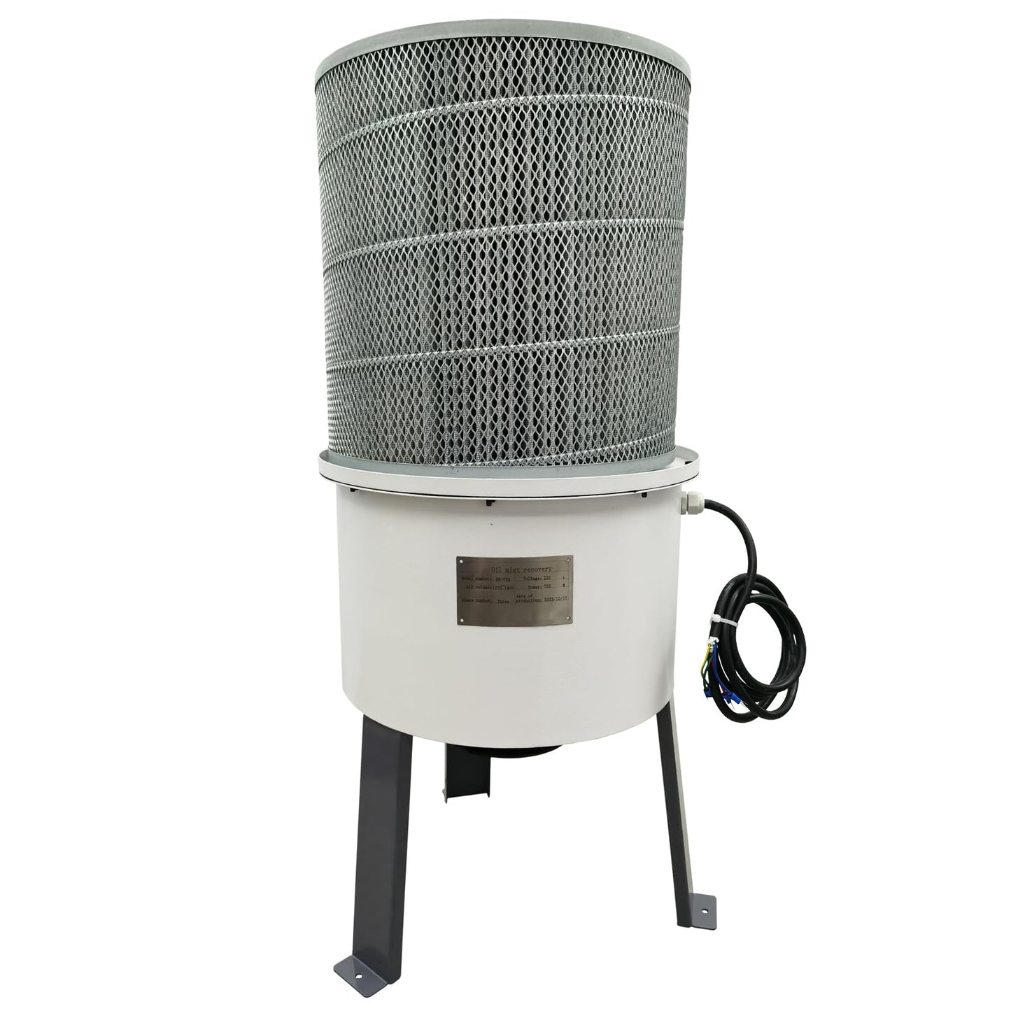 INTBUYING 220V Oil Mist Collector 1HP CNC Machine Tool Processing Center Oil Fume Purifier Industrial Soot Purifier 650-824CFM