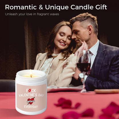 MOASITN Valentines Day Candles for Her Girlfriend Wife, Romantic & Funny Love Gift for Him Boyfriend Husband, Best Valentines Birthday Lavender Scented Candel Couple Presents for Women Men