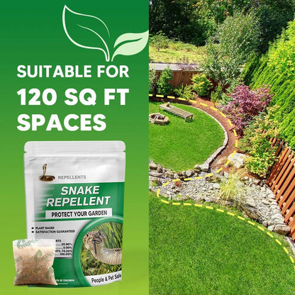Skiennix Snake Repellent - Effective Outdoor Deterrent for Yard & Garden | Covers 120 Sq Ft, Lasts 60 Days, 8 Packs