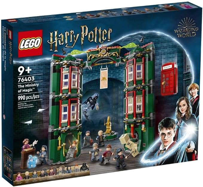 Lego Harry Potter The Ministry of Magic 76403 Modular Model Building Toy with 12 Minifigures and Transformation Feature Collectible Wizarding World Gifts
