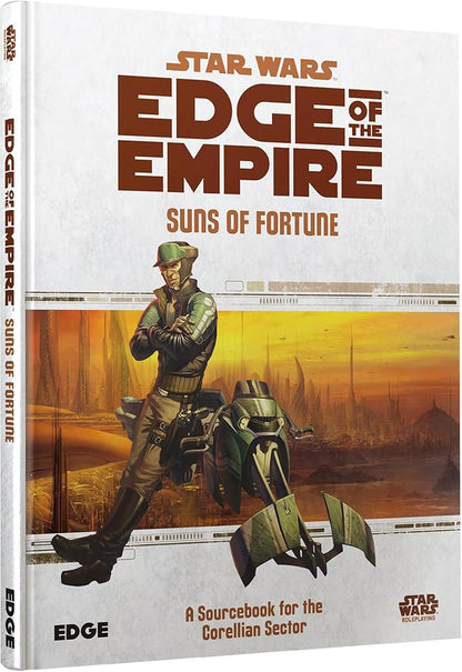 Asmodee Star Wars: Edge of The Empire Roleplaying Game Suns of Fortune SOURCEBOOK - New Species Weapons Vehicles &amp Encounters RPG for Kids &amp Adults Ages 14+ 3-5 Players