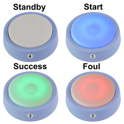 LOUKIENE Wireless Quiz Answer Game Buzzer System Gameplay 262ft for Game Show Family Game Nights Debate Contests in Companies Offices School Contest Classroom Trivia Nights (8 Buttons Set)