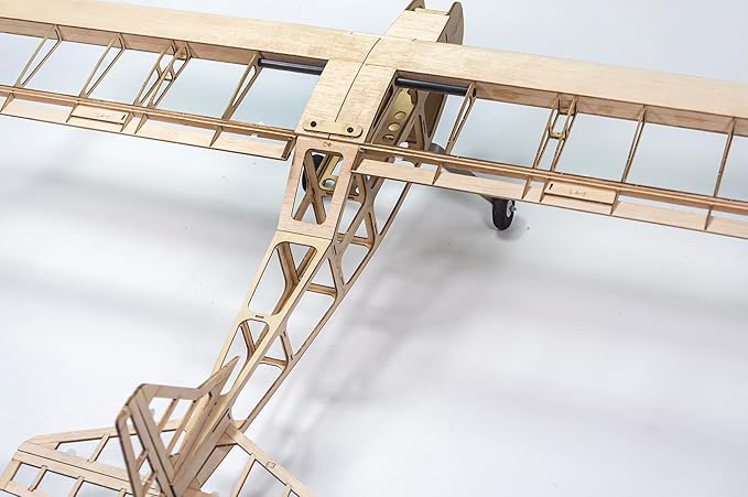 Balsa Wood Airplane Kits T05 Vogee-08 Training Plane 32 Wingspan Laser Cut Unassembled Flying Model Aircraft to Build DIY RC Airplane Kit for Adults (KIT Only)