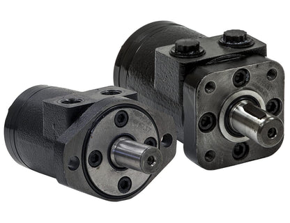 Buyers Products CM004P Hydraulic Motor, 4 Bolt Mount Type, 0.25 Inch Shaft Keyway, 1 Inch Round Shaft, 1/2 Inch NPT, 3.1 CIR Displacement