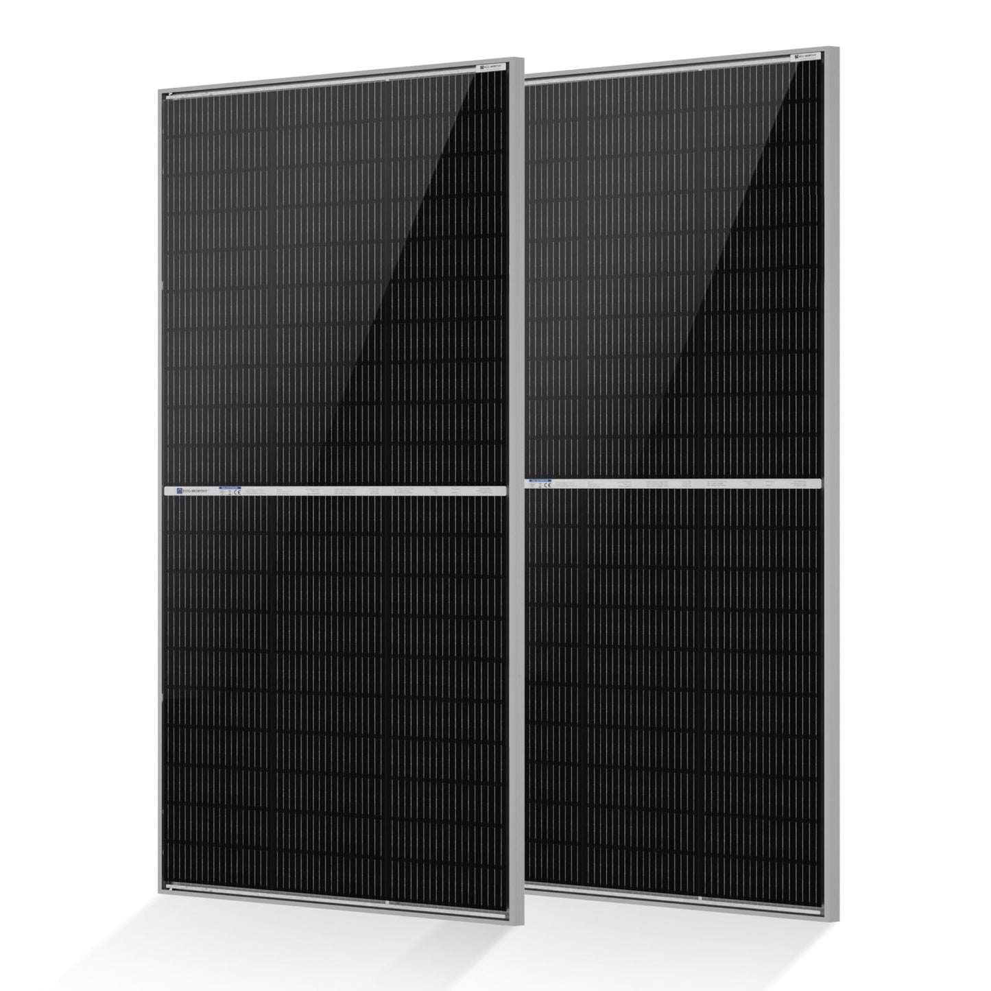 ECO-WORTHY N-Type 18BB Bifacial Solar Panels, 2PCS 195W 12 Volt Monocrystalline Solar Panel with 25% High Conversion Efficiency, Ideal for RV, Boat, Roof, Farm,Home & Off-Grid Applications