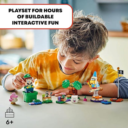 LEGO Super Mario Super Mario Adventures with Interactive Luigi Toy - Building Toys for Kids Boys &amp Girls Ages 6+ - Nintendo Birthday Gift Idea with 4 Figures - 71440