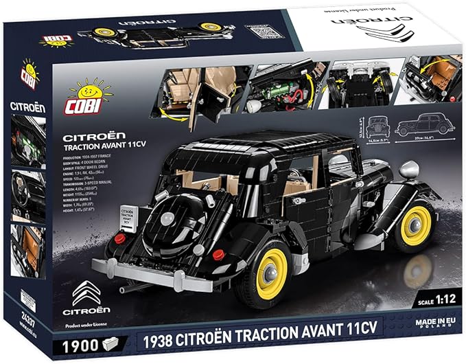 COBI 1938 Citroen Traction Avant Vehicle Building Set 1900 Pieces