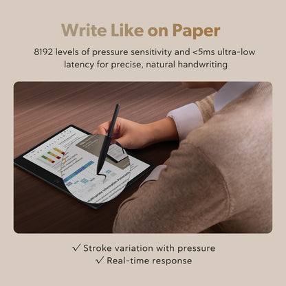 TCL Note A1 NXTPAPER Paper Tablet, Digital Notebook with Pen & Flip Case, 11.5” 2.2K 120Hz Paper-Like Display, 8GB+256GB, AI Tools, 8000mAh Battery, Android 15, Tablet for Work, Study & Creativity