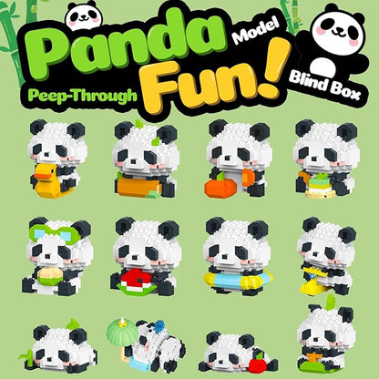 Animals Building Block SetsMicro Mini Animals Party Favors for Kids Birthday Gift for Boy Girl12 Pack Pandas