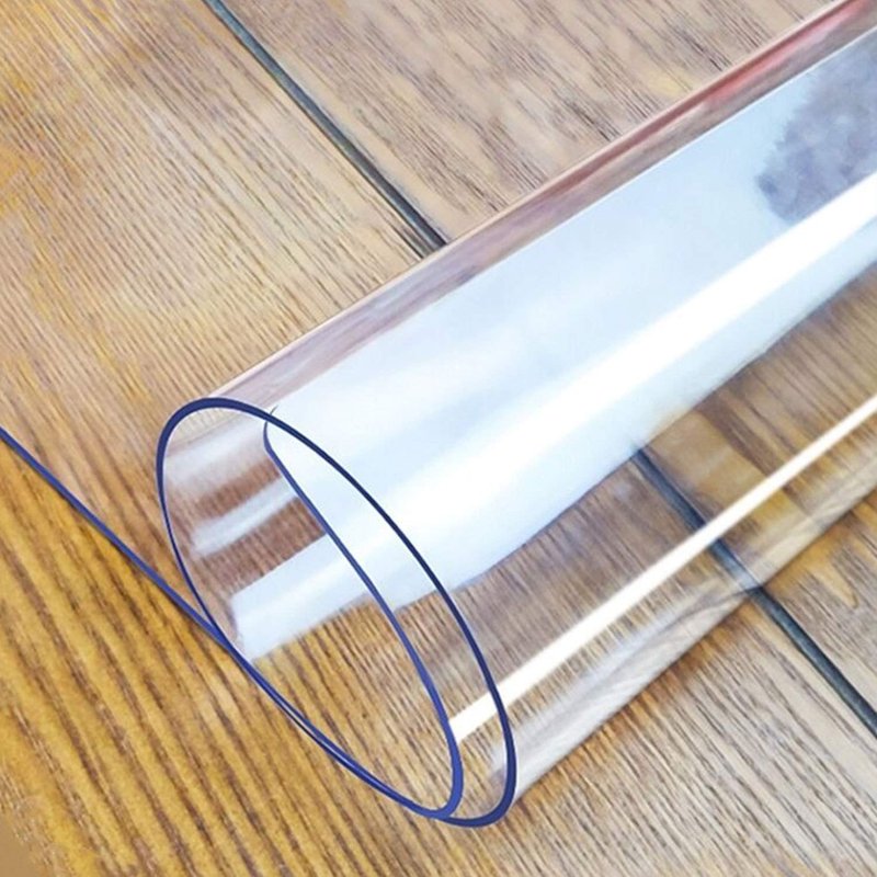 LovePads Clear Table Cover Protector, 31.5 x 55 Inch 2mm Thick Plastic Table Cover, Table Protector for Dining Room Table, Waterproof Dresser Cover Top for Kitchen, Coffee, Writing Desk