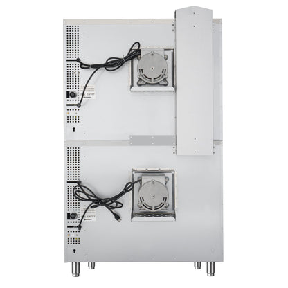 KoolMore 38 in. Full Size Double Commercial Liquid Propane Convection Oven 108,000 BTU With Stacking Kit in Stainless-Steel (KM-DCCO54-LP)