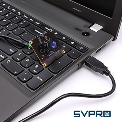 SVPRO Global Shutter USB Camera Module 90fps High Speed Webcam Board 1920x1200 2MP AR0234 UVC Webcam Module with Distortion Free M12 Lens for Computer,Slow Motion Board Camera for Golf Swing