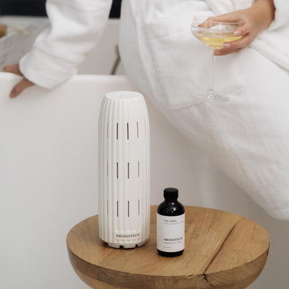 AromaTech The Hotel Aroma Essential Oil Blend: Luxury Hotel Inspired Aromatherapy with Lemon, Lavender, Peach & Pine for Ultrasonic Diffusers & Nebulizers - 0.3 fl oz, 10 mL