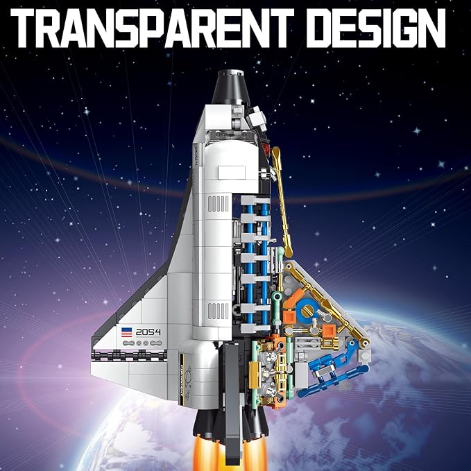Space Shuttle Building Block SetsSpaceship Building Toy Model for Adults &amp BoysDesign Collection for Home or Office Decor(536PCS)