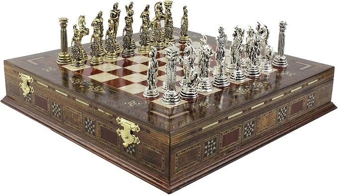 11 Inches Custom Chess Set - Personalized Chess Set - Gift Idea for Son Husband Father and Anyone for Birthday Anniversary and Any Occasion 2 players