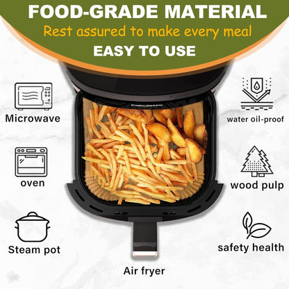 2 QT Air Fryer Liners for CHEFMAN 2 Qt Mini Air Fryer, Air Fryer Liners Disposable Small 2 qt 2.6qt, Small AirFryer Liners, DASH Air Fryer Liners