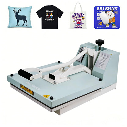 BetterSub 15x15 Heat Press Machine for T-Shirts, Industrial Sublimation & Heat Transfer – Digital LCD Control, Teflon Coated Surface, Clamshell Design, Safe Durable (Teal)