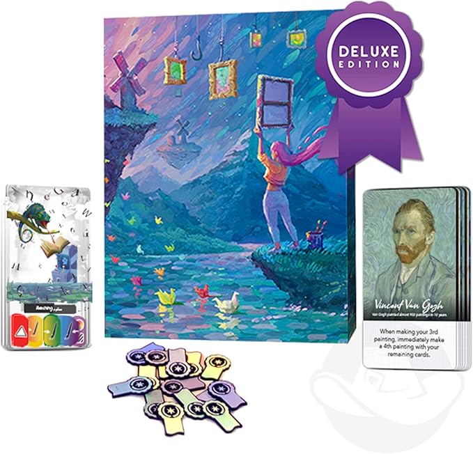 Canvas Finishing Touches (Deluxe) Expansion - R2i Games - 1 to 5 Players - 30 Minutes Play Time