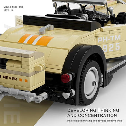 Mould King Vintage Car Collectible Classic Antique Vehicle 10115 Classic Cars Building Sets Retro Car Model Blocks Kits for Aged 14+ and Adults 897 Pieces