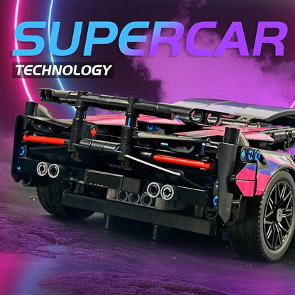 Remote Control Car Building Set 1:14 Technical Sports Racing Car Building Kit with Motors and Rechargeable Battery Toys Gift for Adults &amp Boys Age 12+ (1314 PCS)
