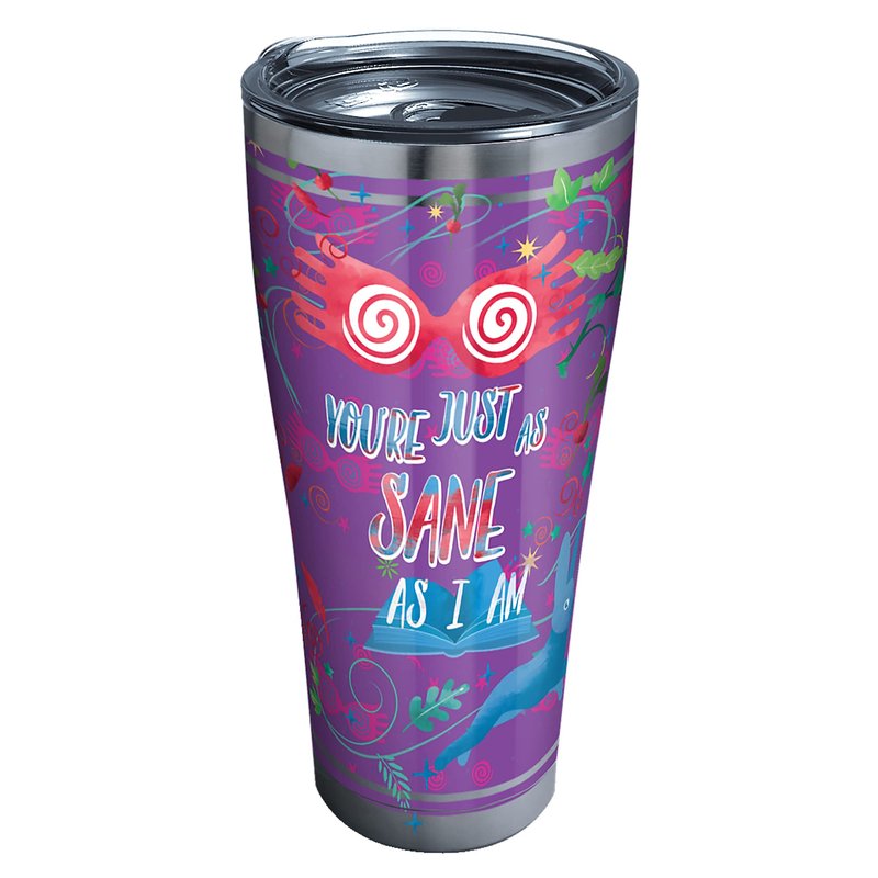 Tervis 1314697 Harry Potter - Luna Quote Stainless Steel Insulated Tumbler with Lid 30 oz, Silver
